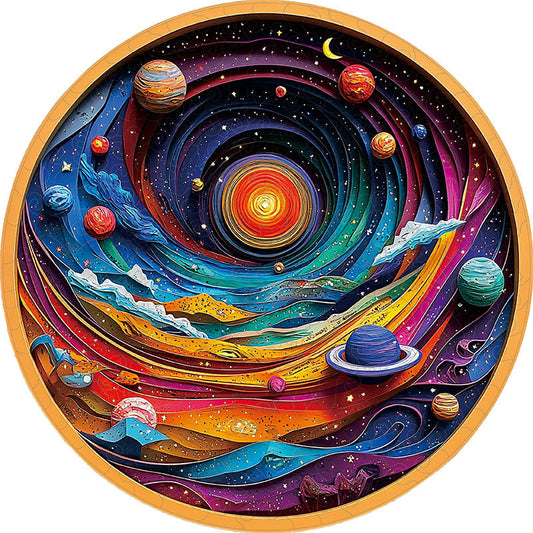 3D-träpussel: Kosmisk spiral