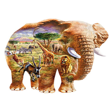 Chesterman elefant träpussel