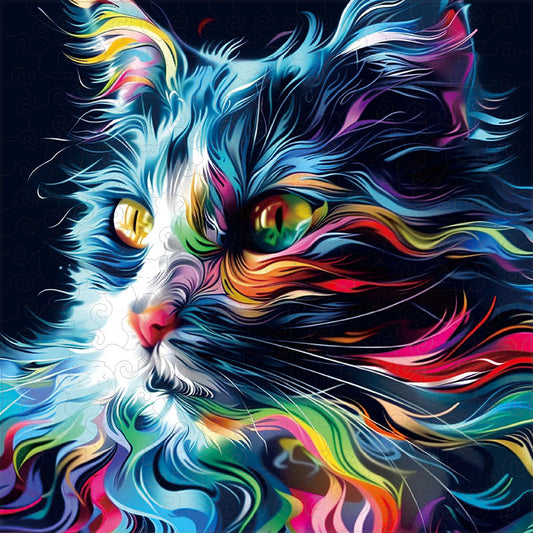 Katt i dimman – träpussel