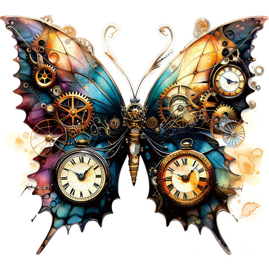 Steampunk-fjäril – konsttryck