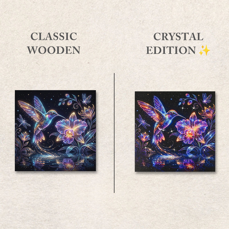 Celestial Hummingbird Glow – Kristallutgåva