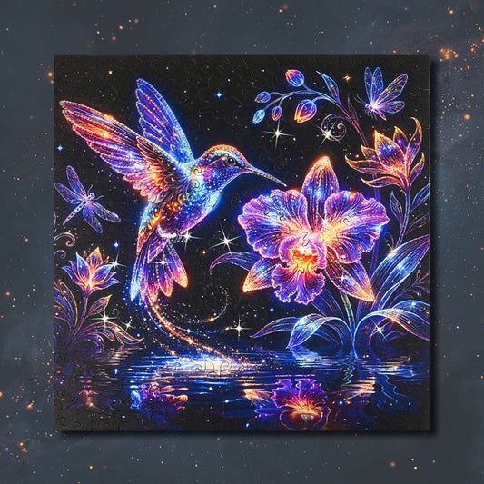 Celestial Hummingbird Glow – Kristallutgåva